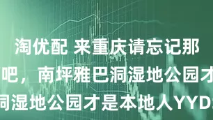 淘优配 来重庆请忘记那些网红景点吧，南坪雅巴洞湿地公园才是本地人YYDS